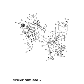 Dash Panel Diagram and Parts List for SERIES1500  Cub Cadet Lawn Tractor